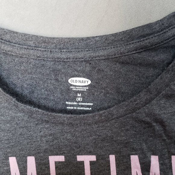 Old Navy Girls Graphic Tee Gray /Multi Size 8 - Picture 3 of 4